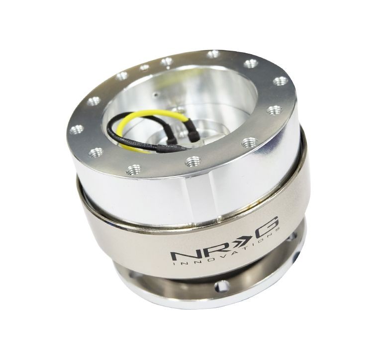 NRG for Quick Release Gen 2.0 - Silver Shiny Body / Brushed Silver Ring