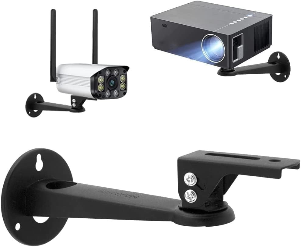 Versatile 360° Adjustable Mini Projector Mount - Space-Saving Design in Black