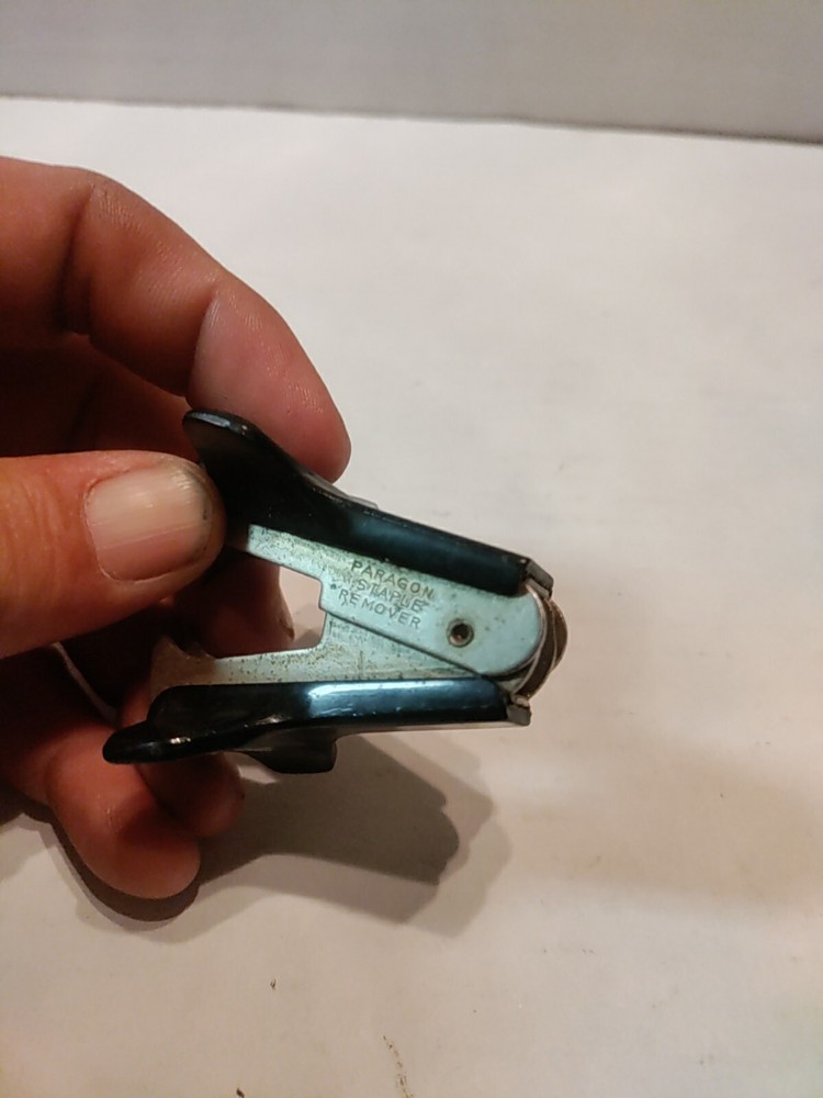 Vintage Paragon Black Staple Remover Puller