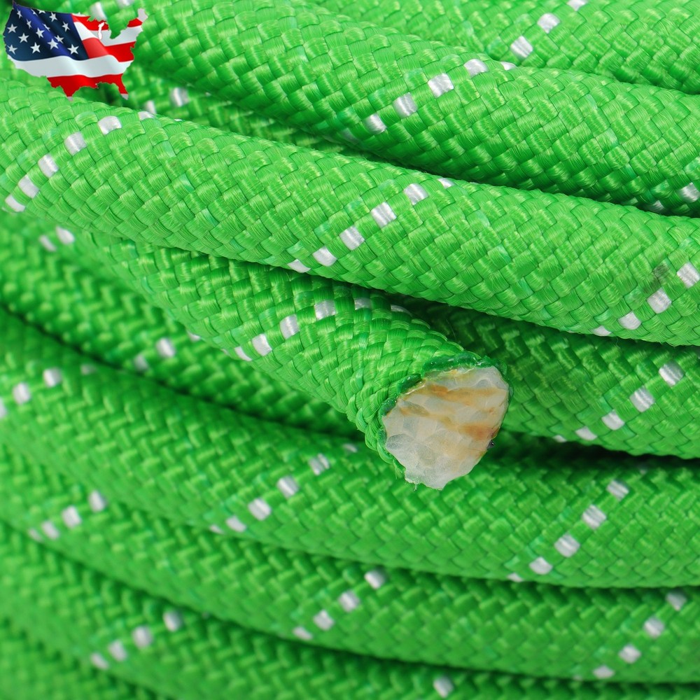Pulling Rigging Line 1/2" × 125' Double Braided Polyester Arborist Bull Rope