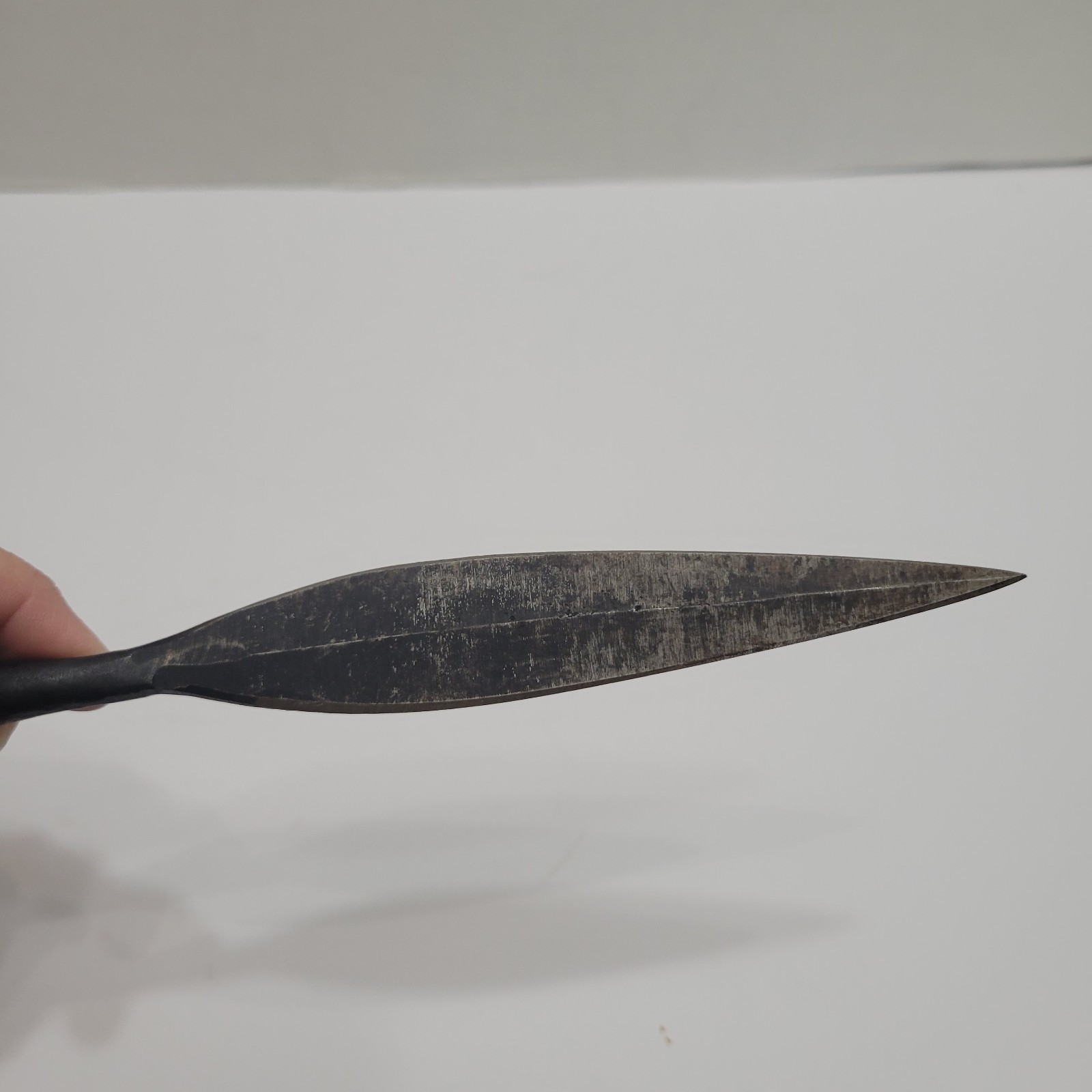 Primitive Antique Iron Spear Head Used collectible iron weapon