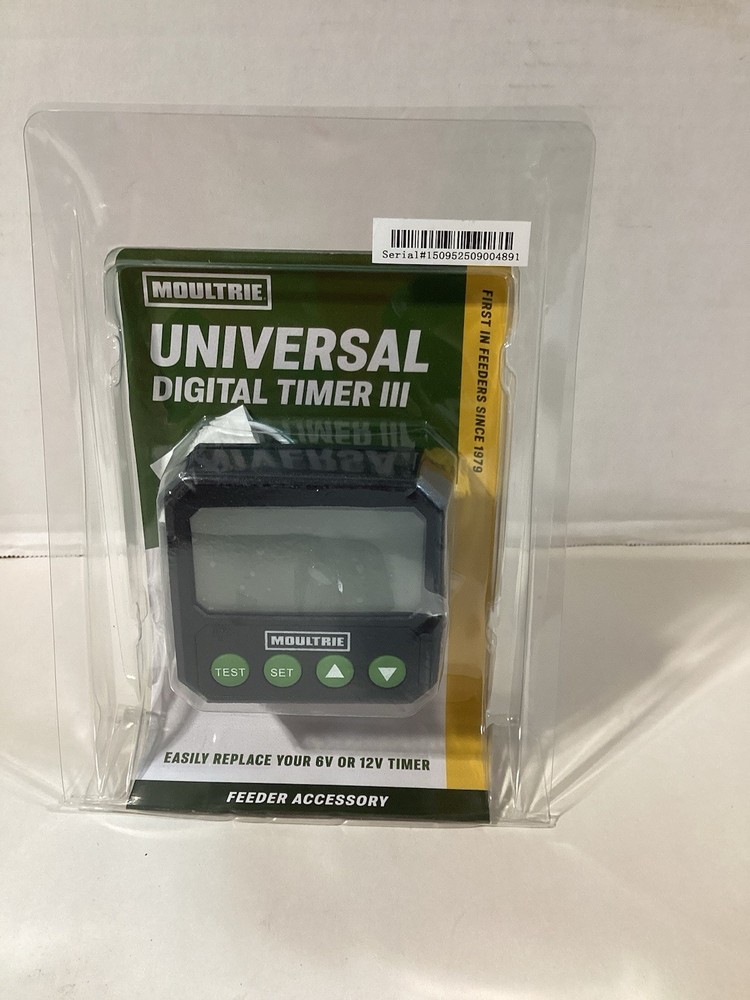 Moultrie Universal Digital Timer III Programmable Feeder Timer Black (MFA-15095)