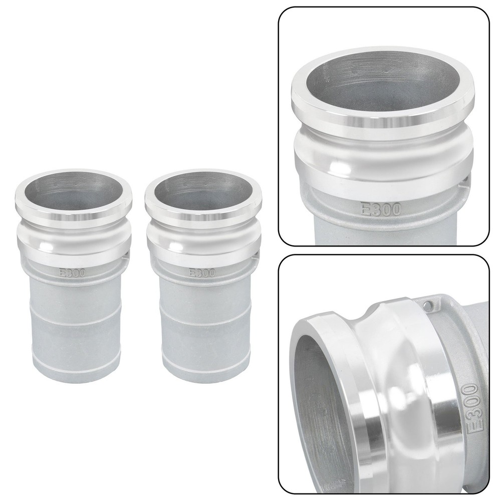 2 Pack Aluminum 3" Camlock Adapter Type E Lightweight Hose Connector