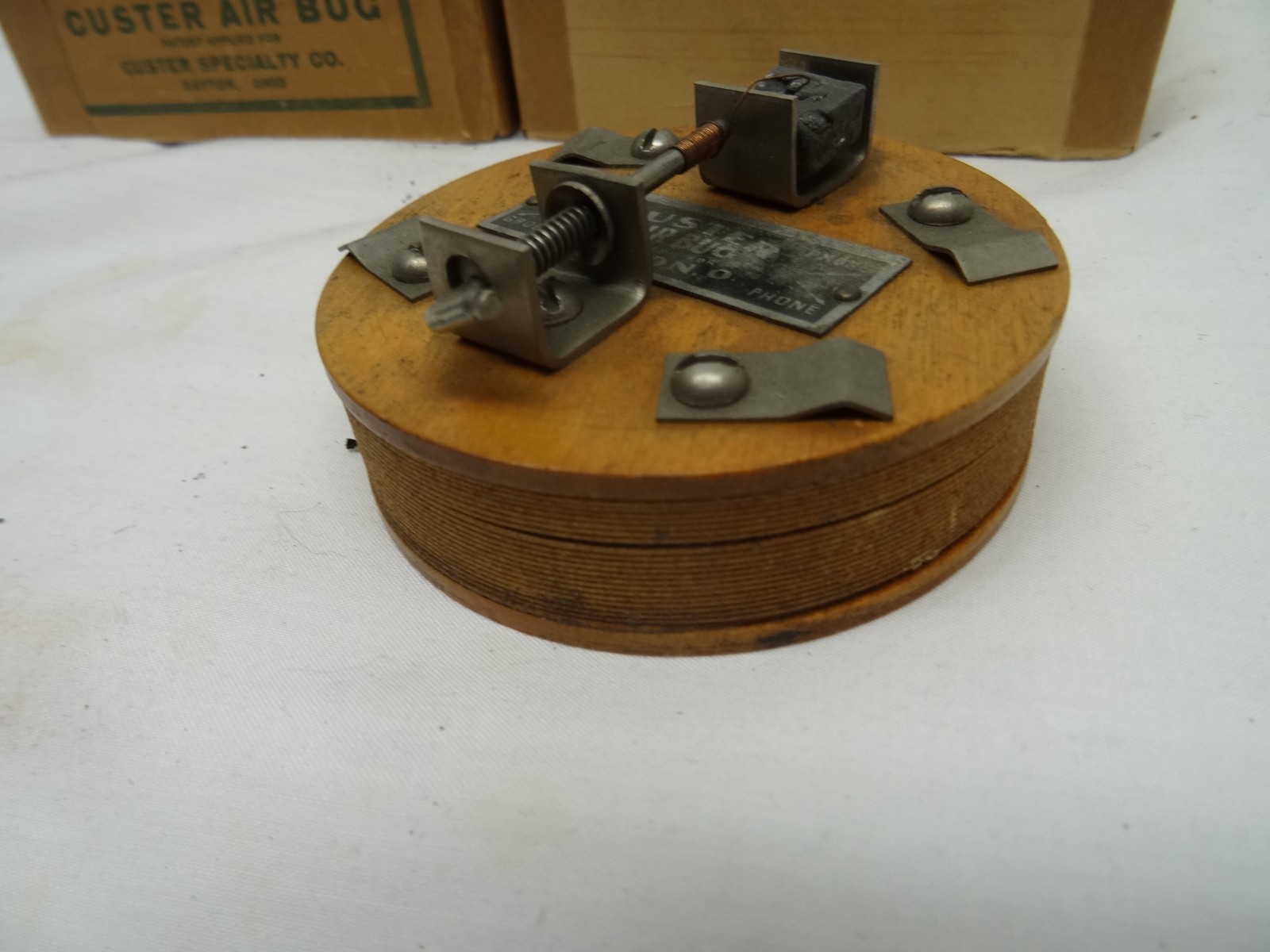 Marconi Era Custer Air Bug Crystal Radio Receiver With Original Box INSTRUCTIONS