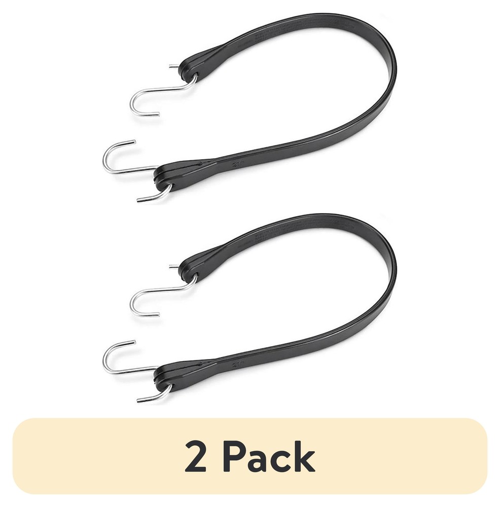 Rubber Strap Bungee Cords, 21", 1 Pack, 0.2 lb