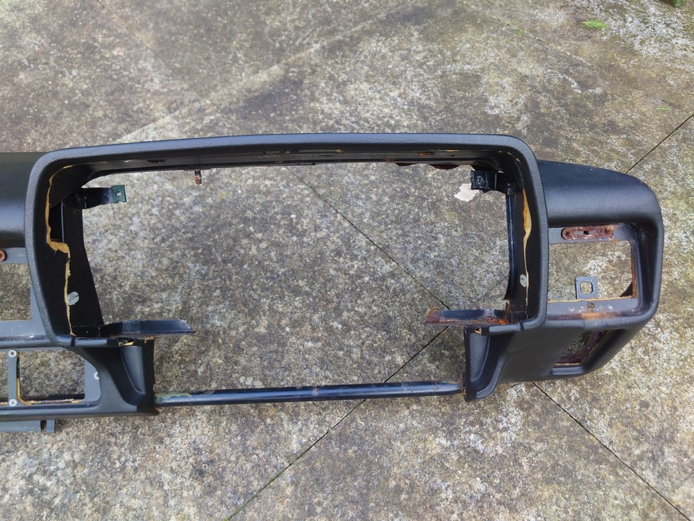 Jaguar XJS Dashboard LONG Centre Console Top Front Frame Assembly Black RHD