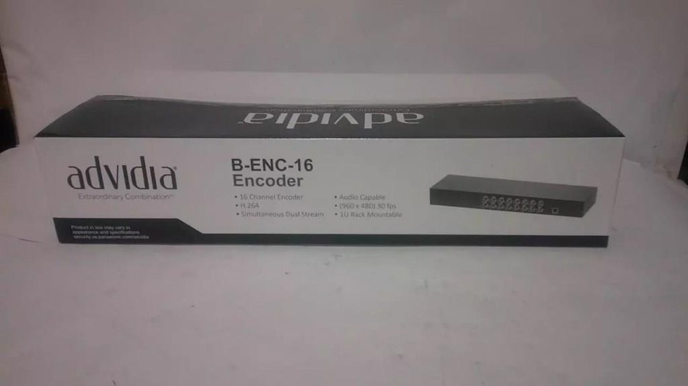 *New* Advidia Panasonic H.264 16CH Video Inputs Encoder B-ENC-16 Supports