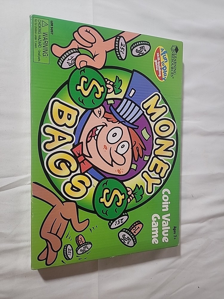 Learning Resources Money Bags Coin Value Game  Ages 7+