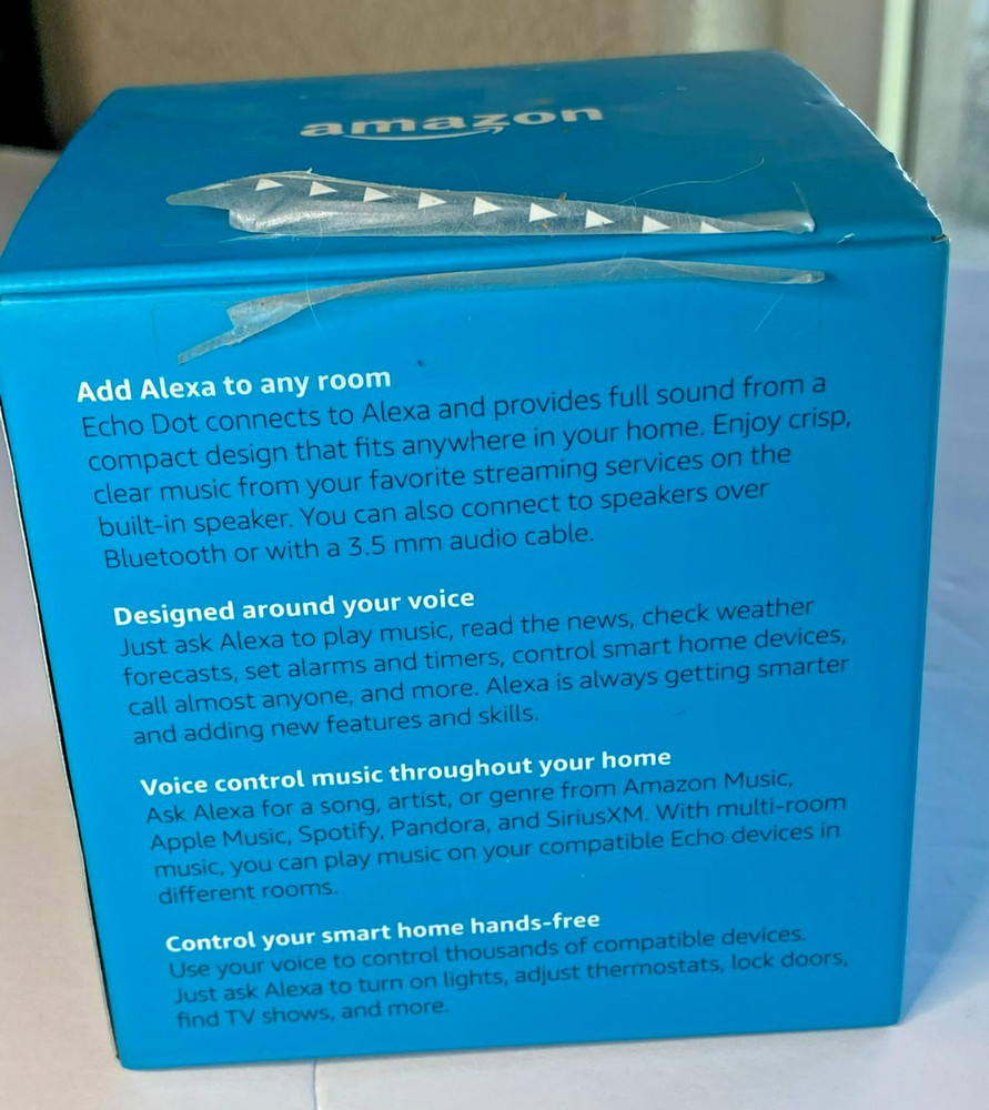 Amazon Echo Dot 3rd Gen Smart Compact Speaker Alexa Charcoal Black NIB Unused
