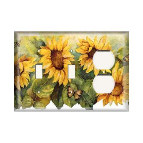 SnazzySwitch Sunflower Decorative Light Switch Plate Cover