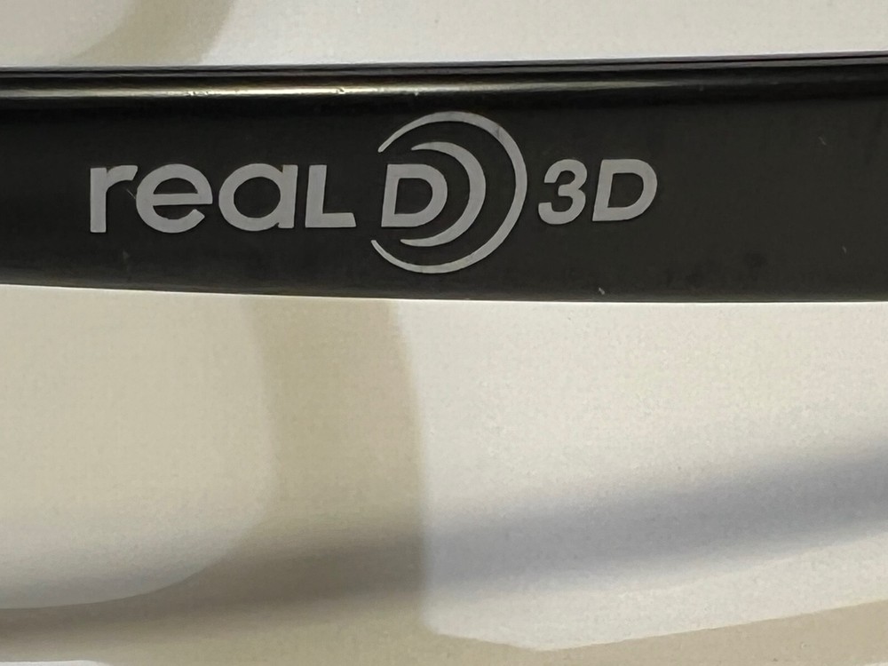 Stereoscopic 3D Glasses - Black - Real D - with Package - Passive