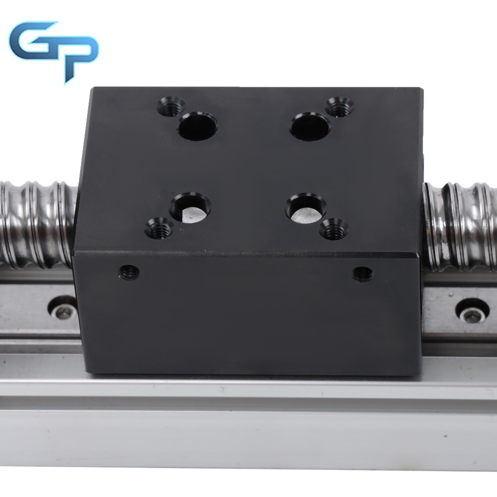 Mini Linear Guide Rail Stage Actuator 50mm Screw Motion With Nema23 Stepper