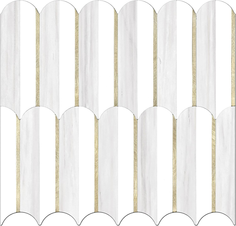 Peel and Stick Backsplash Seamless Tile,1-Sheet Stick on Backsplash for Kitchen,