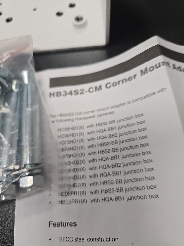 Honeywell HB34G-CM Corner-Mount Bracket