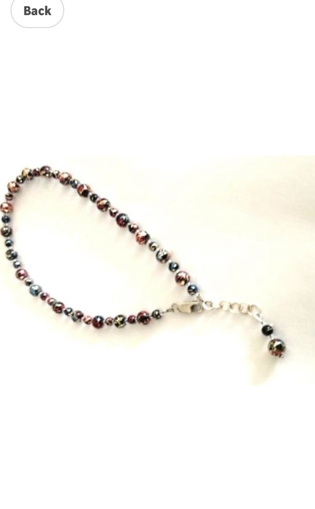 Handcrafted Artisan Anklet Bracelet Beaded