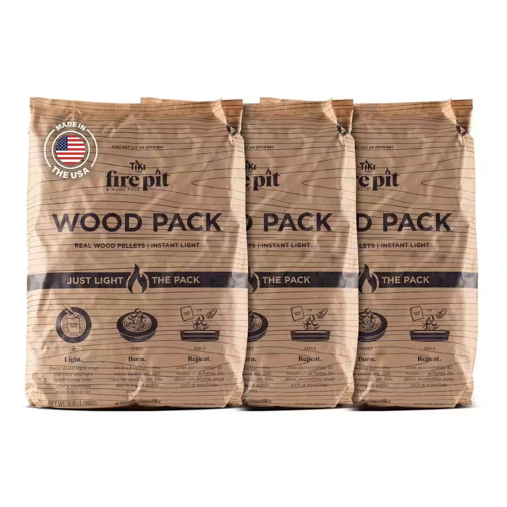 3-Pack 30-Minute Fire Pit Wood Packs