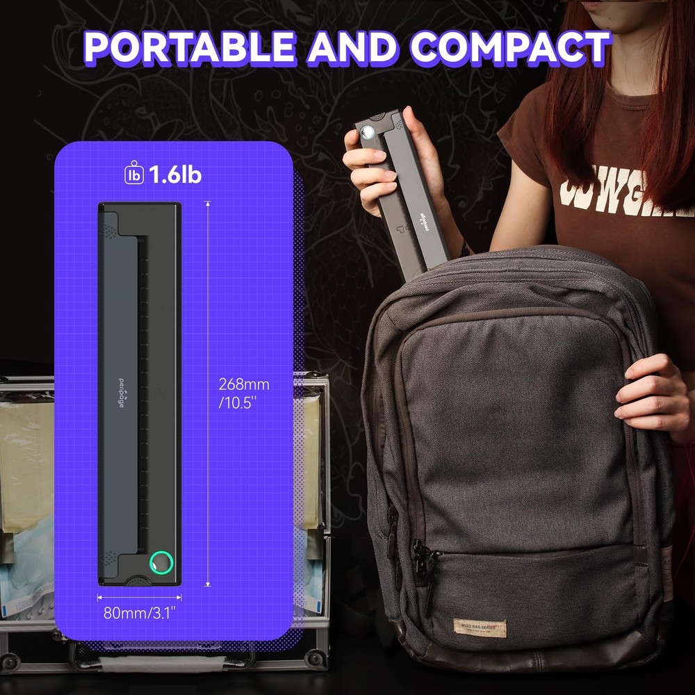 Wireless Tattoo Stencil Printer - Professional & Beginner Friendly, Bluetooth...