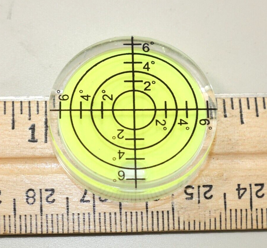 BUBBLE LEVEL PRECISION 1¼" SPIRIT CAMERA TELESCOPE TURNTABLE RV LEVELING