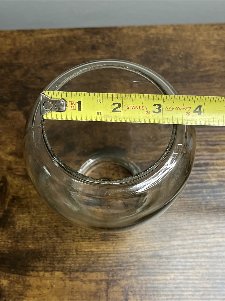 Clear Glass Lantern Globe Shade 6-3/4” H #3