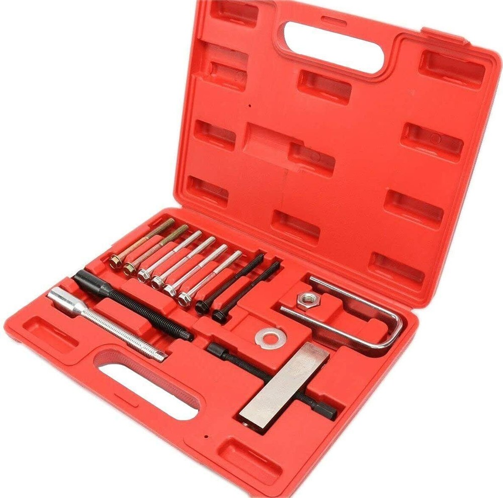 15PC Steering Wheel Puller and Lock Plate Compressor Tool Installer Removal Set