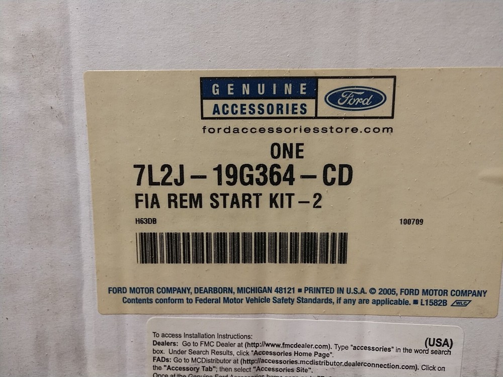 7L2J-19G364-CD FIA REMOTE START KIT