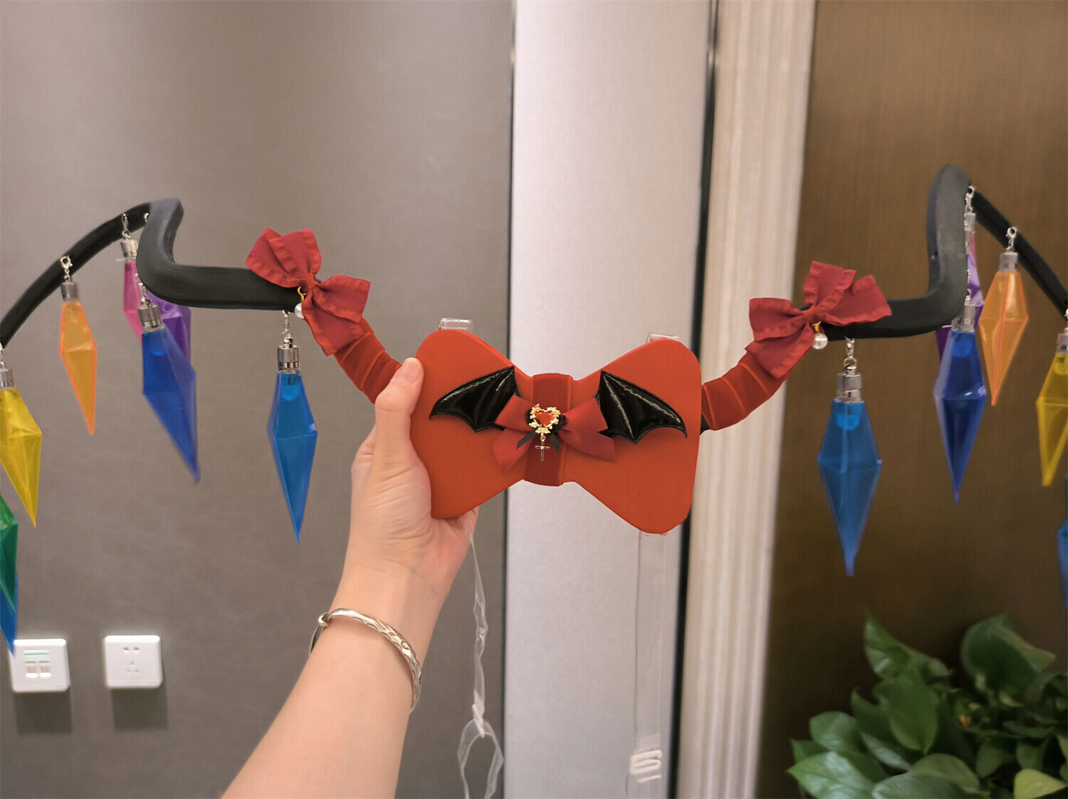 Touhou Project Flandre Scarlet Wing Shine Halloween Cosplay Prop Girl Accessory