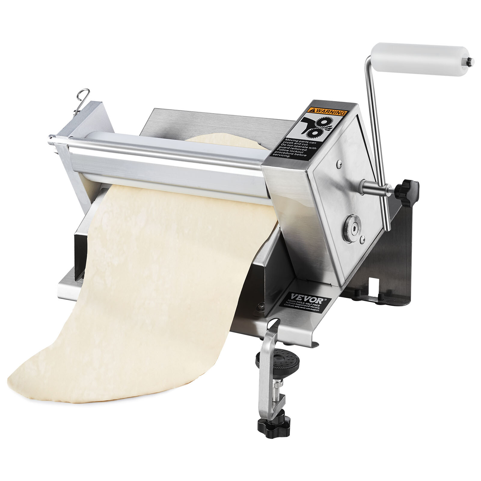VEVOR Manual Dough Sheeter Machine Max 1/2" Dough Roller Pastry Press Machine