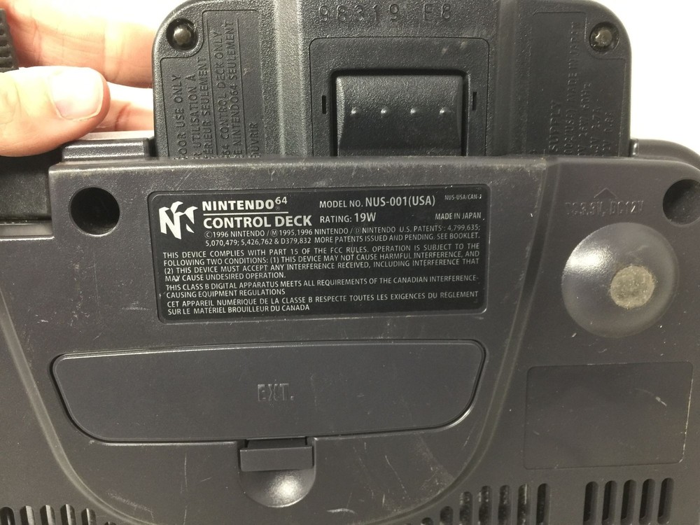 Nintendo 64 Control Deck System with RFU Adapter (Model P-067) and remote