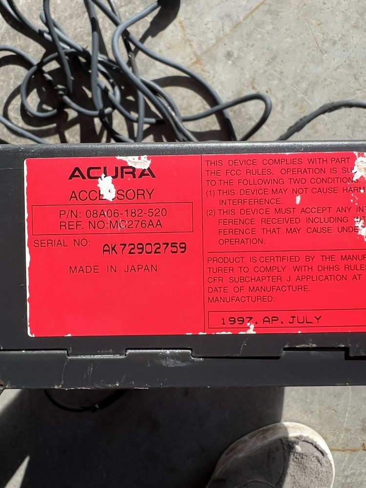 08A06-162-420 Acura Integra CD Changer