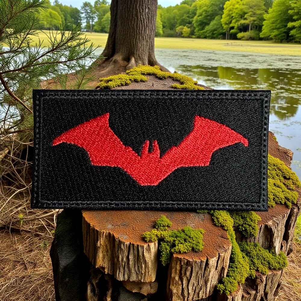 The Bat Embroidery Patch 2" X 4"