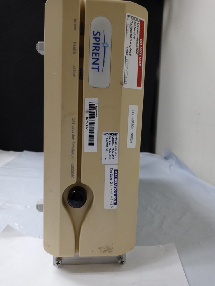 GSS5060 SPIRENT GLOBAL POSITIONING SYSTEM LOCATION SIMULATOR AS IS