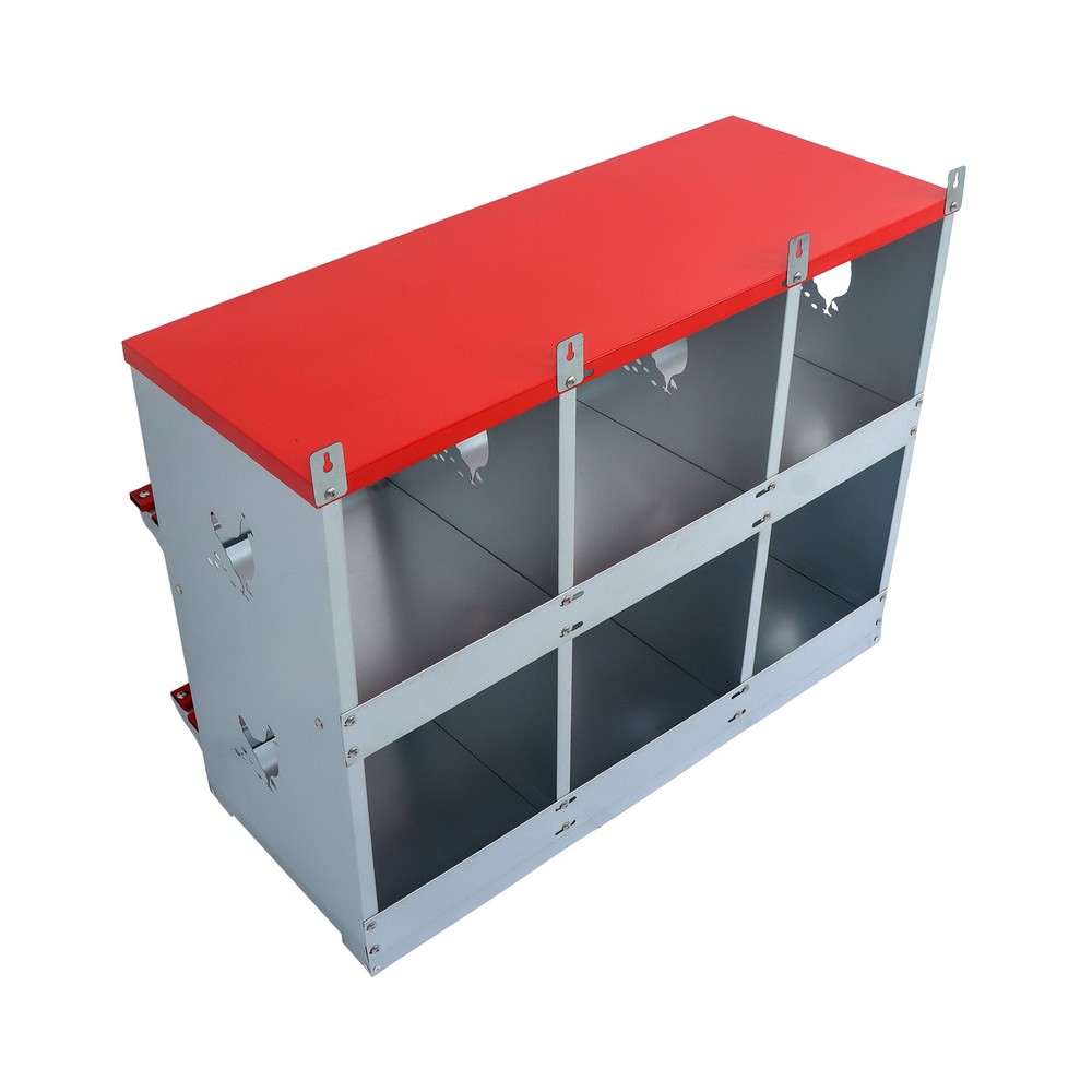 LABLT Chicken Laying Boxes 6 Compartment Nesting Boxes For Chickens
