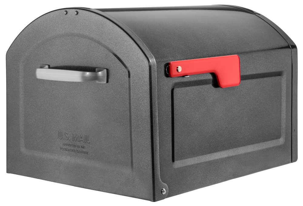 Architectural Mailboxes 950020P-10 Centennial Post Mount Extra Large, Pewter