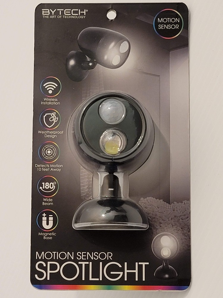 Bytech BYMCMS102BK Motion Sensor Spot Light