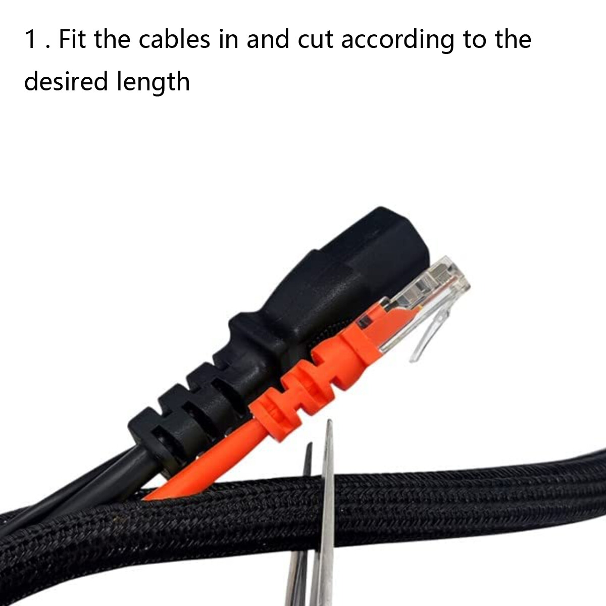 Split Wire Loom Mesh Cable Sleeving Management Wiring Harness Wrap Lot