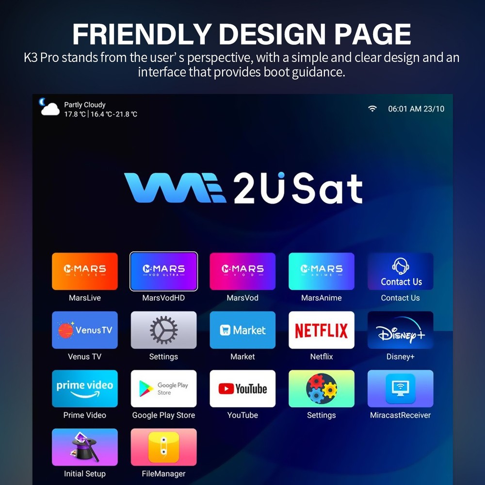 SuperBox/WE2USAT Media Player 20 New Apps 6K Android Smart TV Box Voice Command
