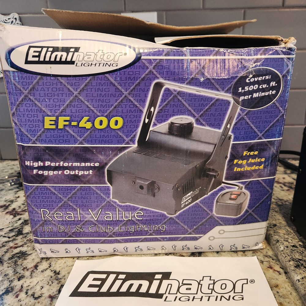 Eliminator Lighting EF- 400 Fog Machine High Performance With Wired Remote