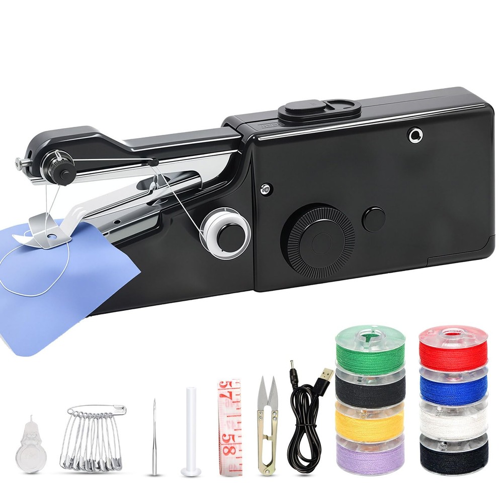 Handheld Sewing Machine for Beginners Adult,Portable Cordless Single Thread E...