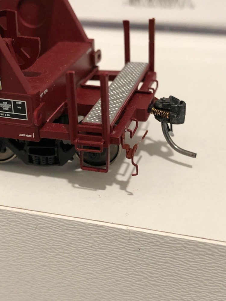 Custom Ho Scale Modern Freight Car Coupler Cut Lever Bracket (20 each/10 pair)
