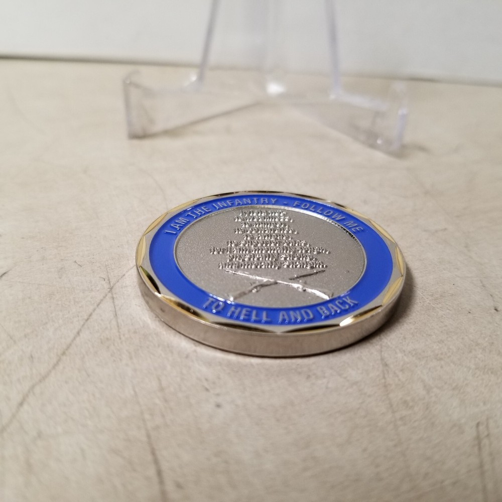 US Combat Infantryman " I Am Relentless" Challenge Coin