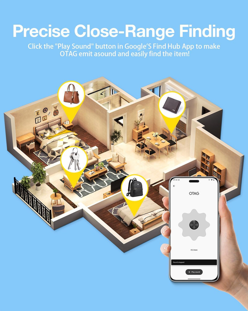 Air Tags for Android,Air Tags-4 Pack Android,Android Tracker Tags,2 Year Battery