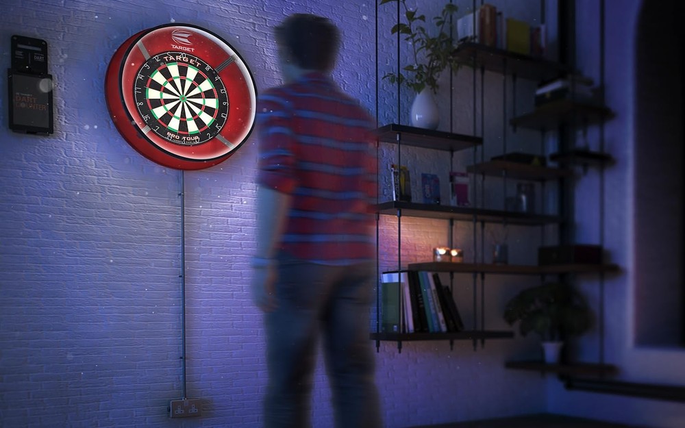 Target Darts Corona Vision Dartboard Lighting System, Black Frame | White LED
