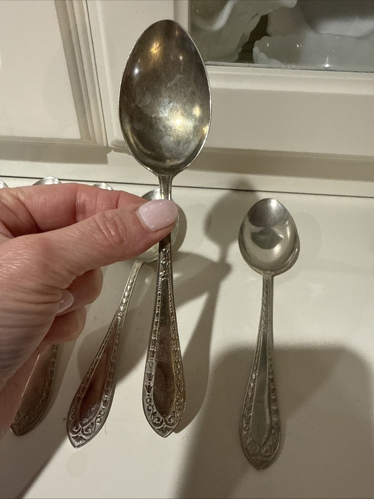 Vintage Potter Shefld Silva Spoons