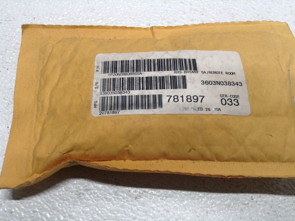 Carrier Remote Room Sensor P/N 1PZONEBBORRSSA MFG 781897