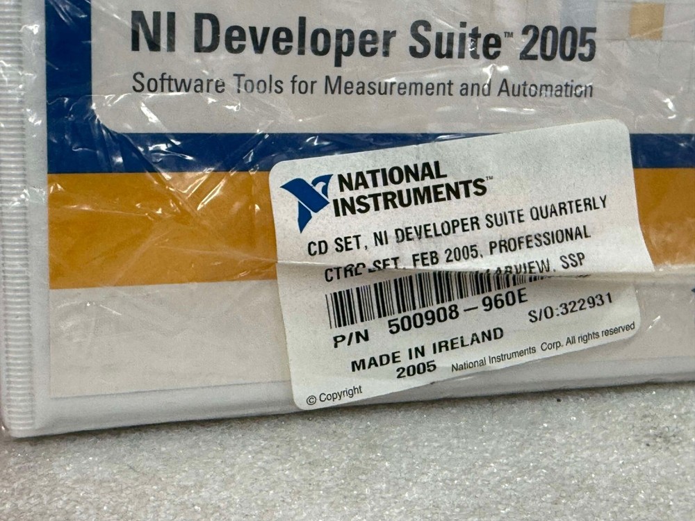NATIONAL INSTRUMENTS 500908-960E SOFTWARE TOOLS DEVELOPER CD SET