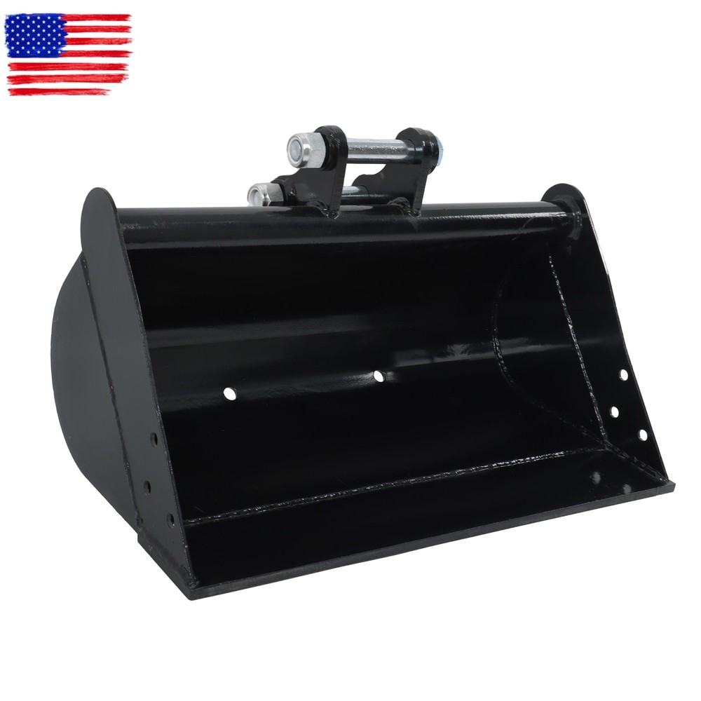 For Mini Excavator Accessories Flat Plain No Teeth Bucket Attachment 600mm