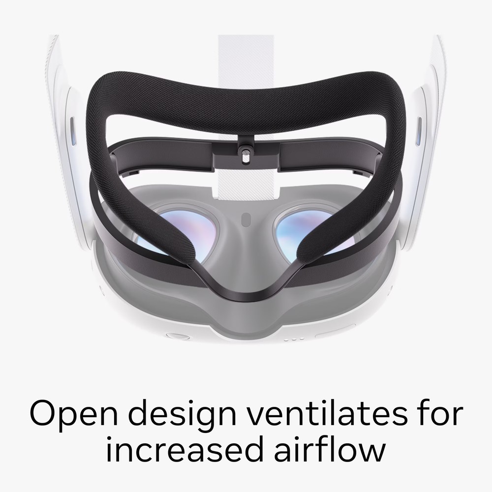 Open Facial Interface for VR Headset, Increases Comfort