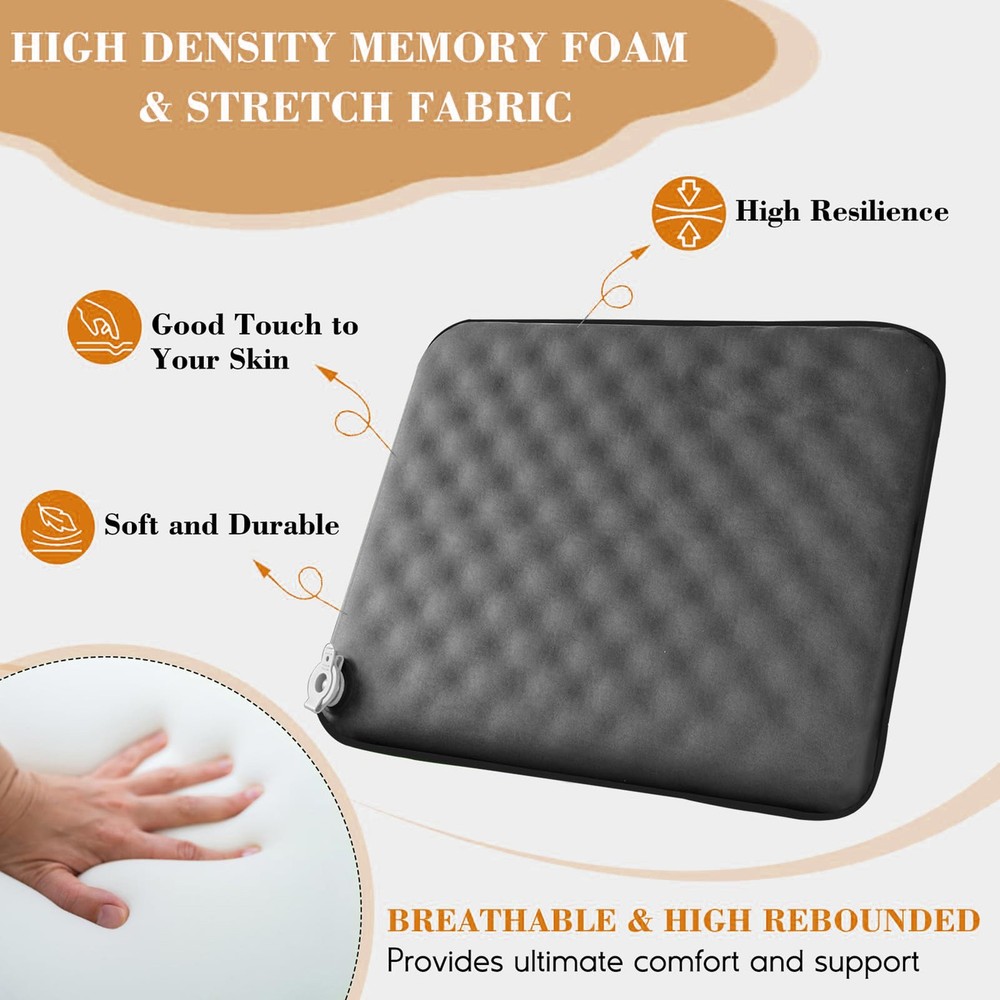 Portable Self-Inflating Seat Pad Quick Inflation No Pump Needed Compact