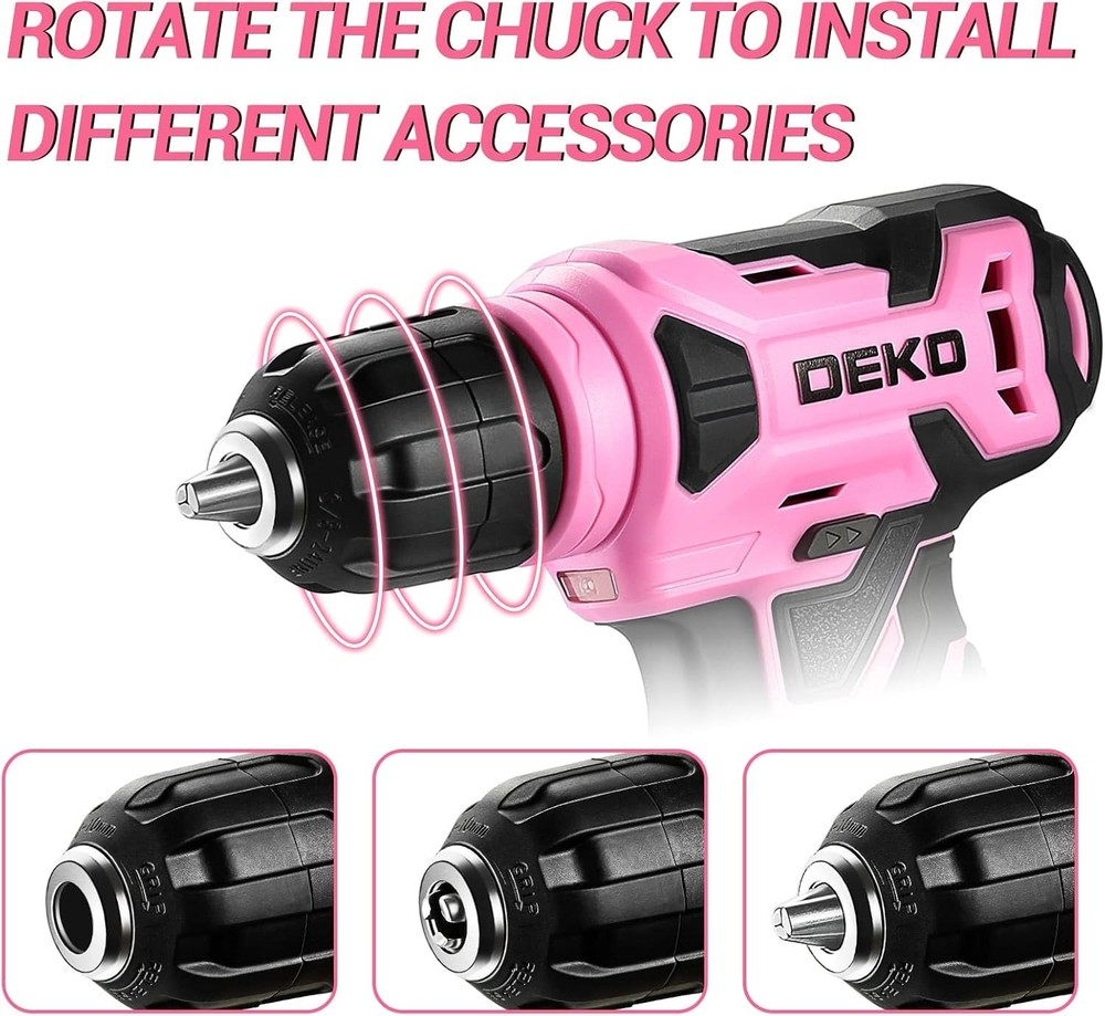 Powerful 8V Cordless Drill Kit: LED, 42PC Accessories & Variable Speed Control