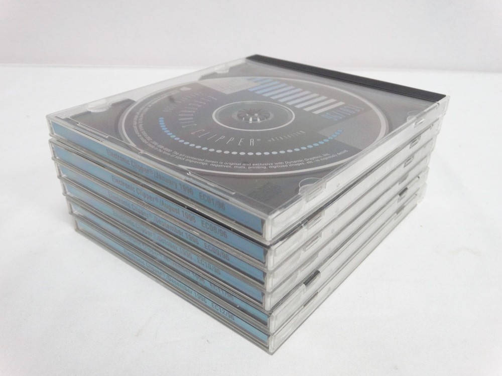 Dynamic Graphics Electronic Clipper Clip Art Library Jan. & Aug. - Dec. 1996